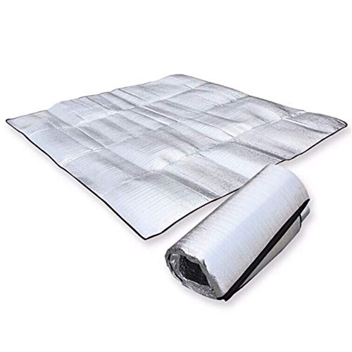 ShenyKan Colchoneta de Papel de Aluminio Impermeable Plegable de Doble Cara Colchoneta de Playa de Viaje al Aire Libre Colchón para Dormir para Acampar Senderismo