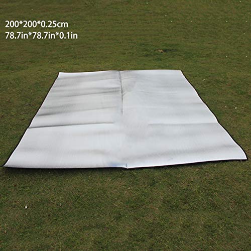 ShenyKan Colchoneta de Papel de Aluminio Impermeable Plegable de Doble Cara Colchoneta de Playa de Viaje al Aire Libre Colchón para Dormir para Acampar Senderismo