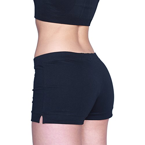 Shepa - Pantalón deportivo, corto, para mujer, mujer, color negro, tamaño xx-large Shepa - Pantalón deportivo, corto, para mujer, mujer, color negro, tamaño xx-large