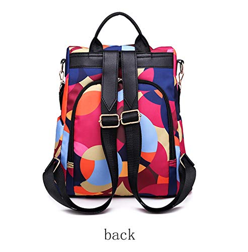 shepretty Mochila Impermeable para Mujer, AL911 Arco Iris