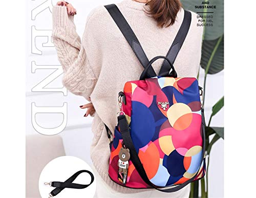 shepretty Mochila Impermeable para Mujer, AL911 Arco Iris