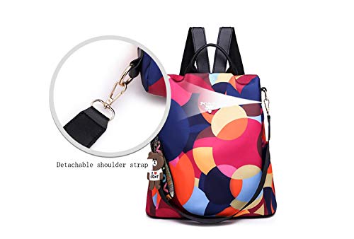 shepretty Mochila Impermeable para Mujer, AL911 Arco Iris