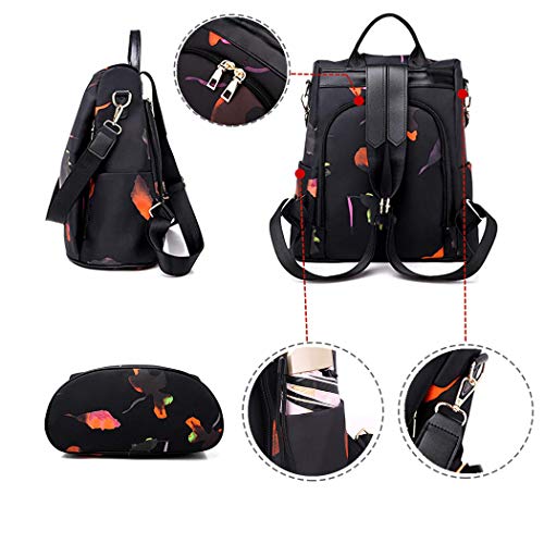 shepretty Mochila Impermeable para Mujer, AL911 Mariposaroja