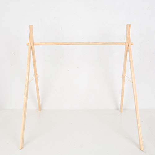 Sheuiossry Nordic Simple Madera Fitness Rack Niños Decoración Bebé Juego Gimnasio Marco Actividad Centro Colgante Bar Recién Nacido Regalo