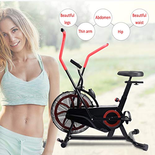 Shhjjyp Bicicleta De Ejercicio Air Assault Cardio Machine Fitness Cycle Heavy Duty Commercial Bike Full Body Gym Cross Fit Workout