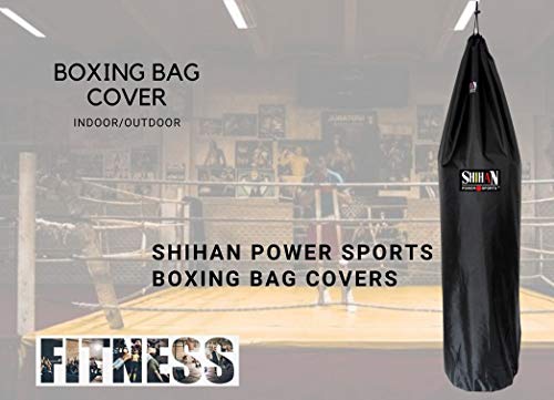 Shihan Power Sports - Funda impermeable para saco de boxeo (0,9 – 1,2 m – 61 cm de diámetro, para bolsas grandes, protección al aire libre, ideal para bolsas de boxeo independientes)