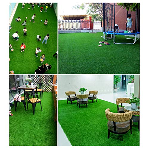 SHIJIANX Alfombra de Césped Artificial,Cesped Artificial Premium,Resistente al Fuego Y Retardante de Llama,Altura de 2.5m,para Terraza,Jardín,Valla, Piscina etc (1x2m)