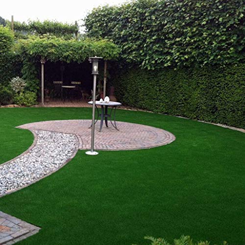 SHIJIANX Alfombra de Césped Artificial,Cesped Artificial Premium,Resistente al Fuego Y Retardante de Llama,Altura de 2.5m,para Terraza,Jardín,Valla, Piscina etc (1x2m)