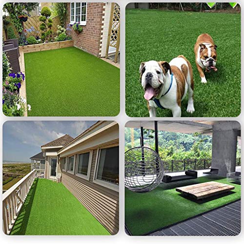 SHIJIANX Césped Artificial 1x2 Metros,25/30mm de Altura,Alta Densidad,Muy Realista,Ideal para Exteriores,Piscinas,Terrazas,Jardín,Mascotas,fácil Instalación