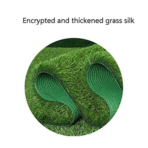 SHIJIANX Césped Artificial,Alfombra de Césped Artificial con Altura de Hierba 2/2.5cm Alfombra Estera de Hierba Sintética de Exterior para Jardín y Terraza (2x1m)