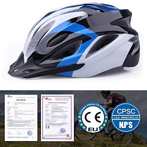 Shinmax Casco de Bicicleta Certificado CE Casco de Bicicleta para Hombre con Visera Desmontable Casco de Ciclismo Ligero Protección Seguridad Tamaño Ajustable Ciclismo Carretera Montaña Adultos Shinmax Casco de Bicicleta Certificado CE Casco de Bicicleta para Hombre con Visera Desmontable Casco de Ciclismo Ligero Protección Seguridad Tamaño Ajustable Ciclismo Carretera Montaña Adultos