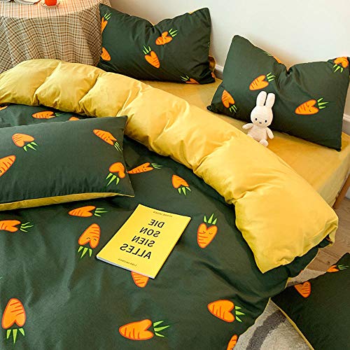 Shinon Juego de edredón Polar Doble,Juego de sábanas de Franela de algodón de Invierno y Funda nórdica para Dormitorio Individual de Tres o Cuatro Piezas-F_Cama de 1,2 m (3 Piezas) Shinon Juego de edredón Polar Doble,Juego de sábanas de Franela de algodón de Invierno y Funda nórdica para Dormitorio Individual de Tres o Cuatro Piezas-F_Cama de 1,2 m (3 Piezas)