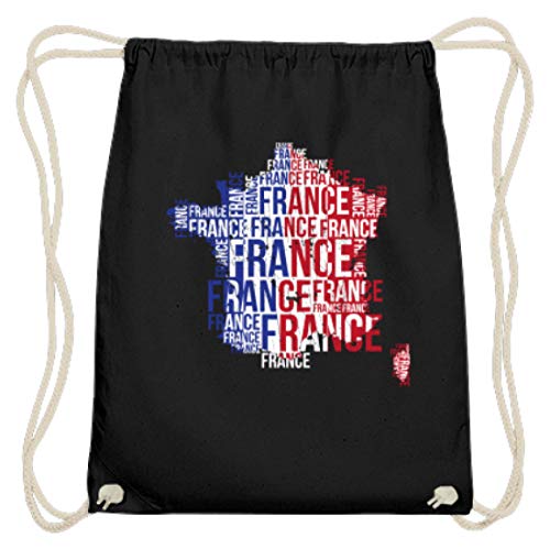 Shirtee Camiseta France de la selección francesa de fútbol, de algodón, para gimnasio, color Negro, tamaño 37cm-46cm