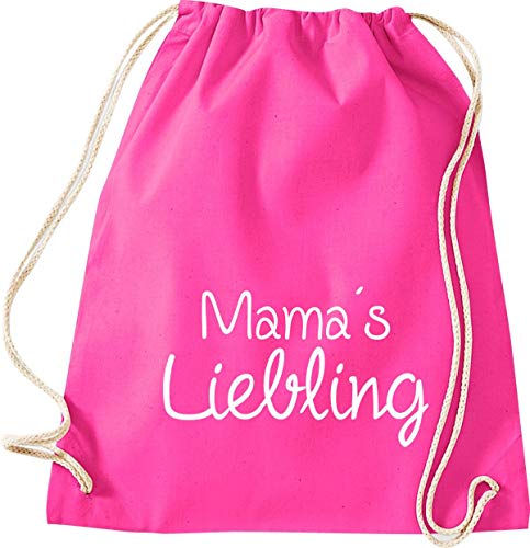 Shirtinstyle Bolso para Deporte, Mama ´S Liebling Día de la Madre, Gimnasio Saco Bolso Bolsa - Fucsia