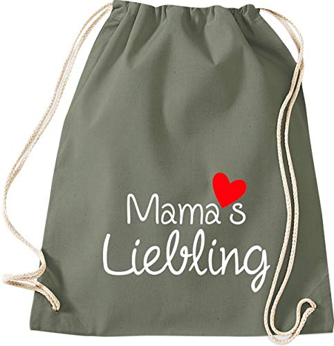 Shirtinstyle Bolso para Deporte, Mama ´S Liebling Día de la Madre, Gimnasio Saco Bolso Bolsa - Oliva