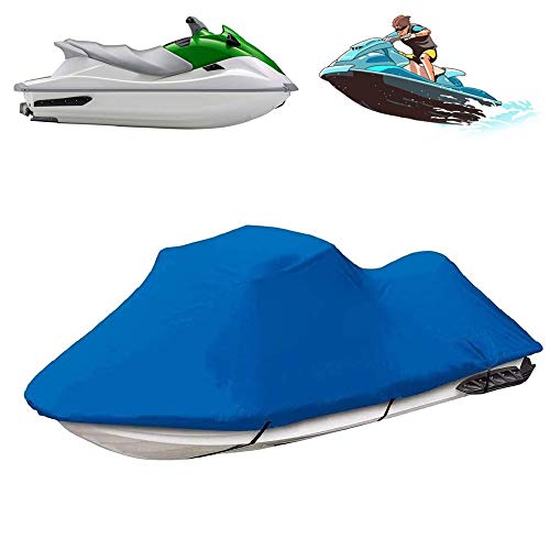 SHJC Funda de Lancha Motora Protección Jet Ski Cover 210D Oxford Tela Funda para Barco Impermeable UV Resistente 420x300cm