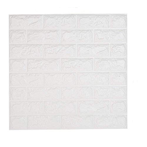 shkax Papel Imitacion Ladrillo Relieve Blanco Papel Pintado Infantil Adhesivos Decorativos Pintado Efecto 3D 60x60cm Desmontable Impermeable Murales de Pared Cocina TV Fondo Dormitorio shkax Papel Imitacion Ladrillo Relieve Blanco Papel Pintado Infantil Adhesivos Decorativos Pintado Efecto 3D 60x60cm Desmontable Impermeable Murales de Pared Cocina TV Fondo Dormitorio