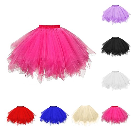 SHOBDW Disfraz de Carnaval Mujeres Plisadas Falda de Gasa de Adultos Falda de Baile tutú Retro Rockabilly Enaguas Miriñaques Faldas (Negro, Talla única) SHOBDW Disfraz de Carnaval Mujeres Plisadas Falda de Gasa de Adultos Falda de Baile tutú Retro Rockabilly Enaguas Miriñaques Faldas (Negro, Talla única)