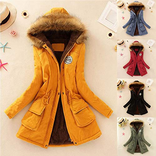SHOBDW Invierno Mujeres Moda Informal más Gruesa Slim sólido Abajo Chaqueta Abrigo (Rojo, XL) SHOBDW Invierno Mujeres Moda Informal más Gruesa Slim sólido Abajo Chaqueta Abrigo (Rojo, XL)