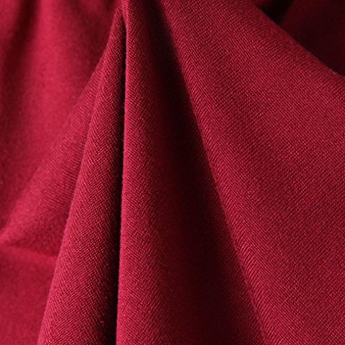 SHOBDW Las Mujeres de Moda señora de la Cintura elástica Verano sólido hasta la Rodilla cómodos Pantalones Cortos Deportivos Pantalones Casuales de Playa (S, Vino Rojo) SHOBDW Las Mujeres de Moda señora de la Cintura elástica Verano sólido hasta la Rodilla cómodos Pantalones Cortos Deportivos Pantalones Casuales de Playa (S, Vino Rojo)