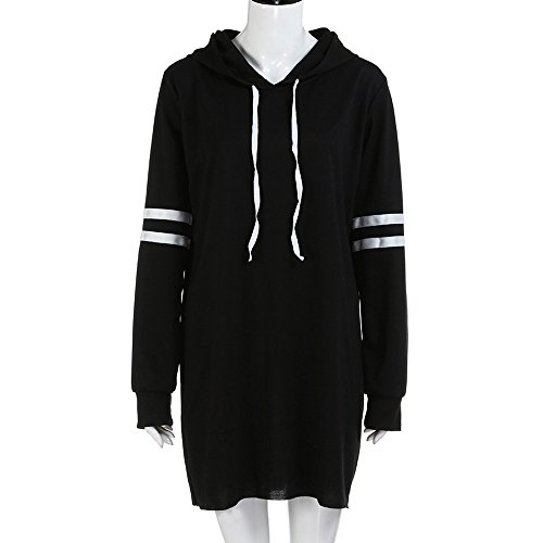 SHOBDW Liquidación Venta Moda Mujer Sexy Nueva Otoño Invierno Sudadera con Capucha Larga Sudadera Jersey Pullover Manga Larga Vestido(Negro,XL) SHOBDW Liquidación Venta Moda Mujer Sexy Nueva Otoño Invierno Sudadera con Capucha Larga Sudadera Jersey Pullover Manga Larga Vestido(Negro,XL)