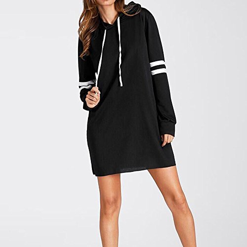 SHOBDW Liquidación Venta Moda Mujer Sexy Nueva Otoño Invierno Sudadera con Capucha Larga Sudadera Jersey Pullover Manga Larga Vestido(Negro,XL) SHOBDW Liquidación Venta Moda Mujer Sexy Nueva Otoño Invierno Sudadera con Capucha Larga Sudadera Jersey Pullover Manga Larga Vestido(Negro,XL)