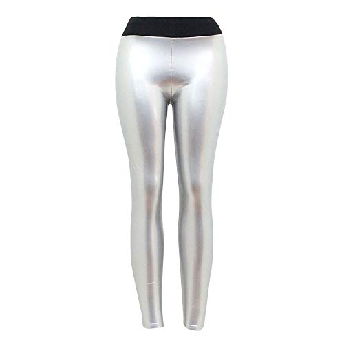 SHOBDW Moda 2020 Mujeres Dama elástica Brillante Cintura Alta Gimnasio Deporte Correr Fitness Leggings Medias Pantalones de Entrenamiento Pantalones de Yoga Pantalones Deportivos (XL, R-Plata) SHOBDW Moda 2020 Mujeres Dama elástica Brillante Cintura Alta Gimnasio Deporte Correr Fitness Leggings Medias Pantalones de Entrenamiento Pantalones de Yoga Pantalones Deportivos (XL, R-Plata)