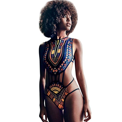 SHOBDW Mujer Africano de impresión Vintage Estilo étnico Bikini Conjunto de Traje de baño Push-up Sujetador Acolchado Beachwear (Negro, S) SHOBDW Mujer Africano de impresión Vintage Estilo étnico Bikini Conjunto de Traje de baño Push-up Sujetador Acolchado Beachwear (Negro, S)
