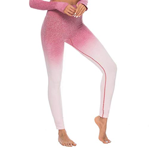 SHOBDW Pantalones Mujer Moda Entrenamiento Gradiente De Color Tie Dye Imprimir Leggings Skinny Fitness Mallas para Correr Deporte Gimnasio Entrenamiento Capri Yoga Athletic Pantalones