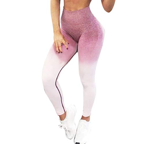 SHOBDW Pantalones Mujer Moda Entrenamiento Gradiente De Color Tie Dye Imprimir Leggings Skinny Fitness Mallas para Correr Deporte Gimnasio Entrenamiento Capri Yoga Athletic Pantalones