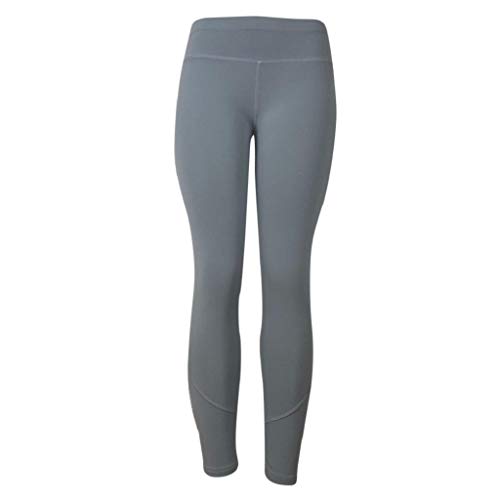 SHOBDW Pantalones Mujer Moda Sólido Delgado Suave Entrenamiento Yoga Leggings Medias Fitness Deportes Gimnasio Correr Yoga Capri Cintura Alta Estiramiento Pantalones Deportivos