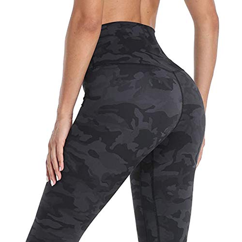 SHOBDW Pantalones Mujer Sólido Push Up Leggings Medias Cintura Alta Estiramiento Entrenamiento Fitness Deportes Gimnasio Pantalones Deportivos De Yoga con Bolsillo Oculto