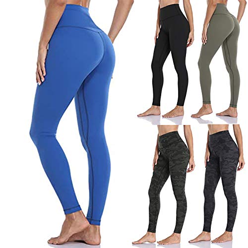 SHOBDW Pantalones Mujer Sólido Push Up Leggings Medias Cintura Alta Estiramiento Entrenamiento Fitness Deportes Gimnasio Pantalones Deportivos De Yoga con Bolsillo Oculto SHOBDW Pantalones Mujer Sólido Push Up Leggings Medias Cintura Alta Estiramiento Entrenamiento Fitness Deportes Gimnasio Pantalones Deportivos De Yoga con Bolsillo Oculto