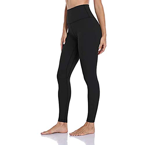 SHOBDW Pantalones Mujer Sólido Push Up Leggings Medias Cintura Alta Estiramiento Entrenamiento Fitness Deportes Gimnasio Pantalones Deportivos De Yoga con Bolsillo Oculto