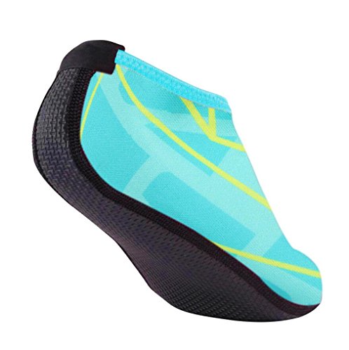 SHOBDW Peso Ligero De Secado rápido de Calcetines de Buceo Natación Zapatos de Agua Unisex para Buceo Snorkel Surf Piscina Playa Yoga Deportes Acuáticos Talla Grande, Hombres y Mujeres (Azul, M)