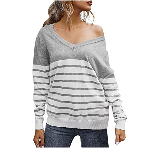 SHOBDW Separación Mujer Camiseta Manga Larga Labor de Retazos Blusa Tops otoño Invierno Ropa (S, Vino Rojo 0313)