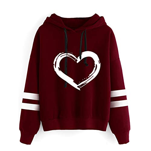 SHOBDW Venta de liquidación Mujeres Cactus Imprimir Hoodie con Capucha Lindo Casual Elegante Moda Rope Pullover Tops T-Shirt Blusa de Manga Larga Sudadera (Vino Rojo,S) SHOBDW Venta de liquidación Mujeres Cactus Imprimir Hoodie con Capucha Lindo Casual Elegante Moda Rope Pullover Tops T-Shirt Blusa de Manga Larga Sudadera (Vino Rojo,S)