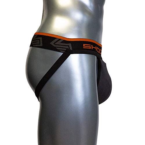 Shock Doctor Ultra Pro Coquilla Protectora con Suspensorio con Taza Carbón Flex, Hombre, Gris, L