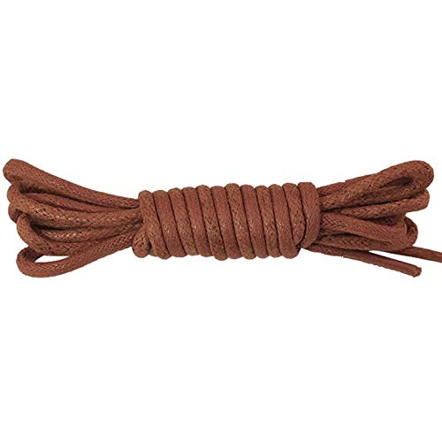 Shoelaces Quality Cotton Waterproof Leather Boot Boot Shoe Laces Round Shape Fine Rope White Black Red Blue Gray Brown, Marrón (marrón oscuro), 100 Shoelaces Quality Cotton Waterproof Leather Boot Boot Shoe Laces Round Shape Fine Rope White Black Red Blue Gray Brown, Marrón (marrón oscuro), 100