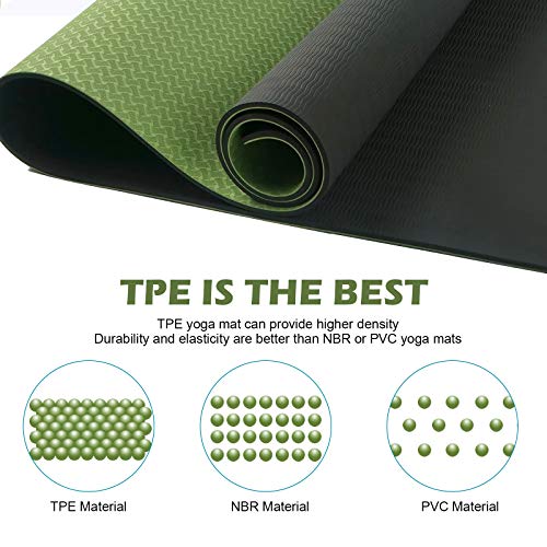 shoplease Esterilla Yoga, Esterilla Deporte en TPE, Esterilla Yoga Antideslizante con Bolsa para Pilates Fitness -183 * 61 * 0.6cm shoplease Esterilla Yoga, Esterilla Deporte en TPE, Esterilla Yoga Antideslizante con Bolsa para Pilates Fitness -183 * 61 * 0.6cm