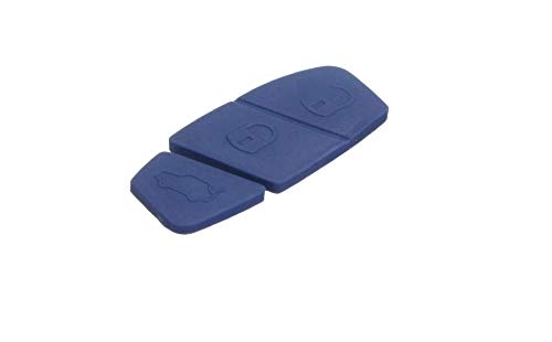 Shoppy Lab Compatible con Teclado Pad Tres Botones para Control Remoto Llave 2 o 3 Llaves Repuesto para vehículos de automóviles Punto Panda EVO Bravo Doblo Shield (Color Azul)