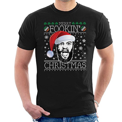 Shout Merry Fookin Christmas Conor Mcgregor Knit Men's T-Shirt