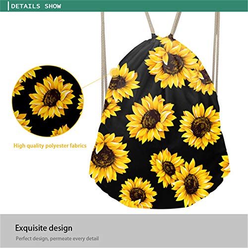 Showudesigns - Mochila con cordón para deportes al aire libre, gimnasio, diseño de dinosaurios, Unisex niños, Perezoso Despierta Me Up, Talla única