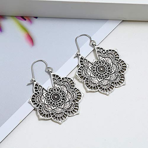 Shuda 1Par Mujer Pendientes Arete de Borla Cuelgan Pendientes Aretes Personalidad Pendientes Largos Aniversario Regalo Fiesta Uso Diario Accesorios (Plata)