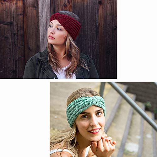 Shuny 3 Piezas Diademas para Mujer, Diadema para el Cabello Nudo, Diadema Mujer Invierno Vendas Elasticas Anchas Tejida Lana Cintas Para El Pelo Mujer Accesorio Pelo 3 Colores Variados Shuny 3 Piezas Diademas para Mujer, Diadema para el Cabello Nudo, Diadema Mujer Invierno Vendas Elasticas Anchas Tejida Lana Cintas Para El Pelo Mujer Accesorio Pelo 3 Colores Variados