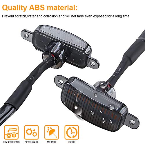 Sidaqi 4LED 12W Ámbar Luces de advertencia de la parrilla delantera del coche DRL Lámpara de la cubierta del parachoques delantero Apto para SUV Ford F-150 Raptor 2014-2020 impermeable Sidaqi 4LED 12W Ámbar Luces de advertencia de la parrilla delantera del coche DRL Lámpara de la cubierta del parachoques delantero Apto para SUV Ford F-150 Raptor 2014-2020 impermeable
