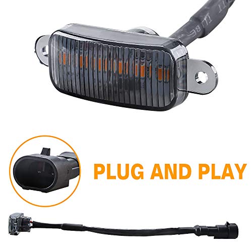Sidaqi 4LED 12W Ámbar Luces de advertencia de la parrilla delantera del coche DRL Lámpara de la cubierta del parachoques delantero Apto para SUV Ford F-150 Raptor 2014-2020 impermeable Sidaqi 4LED 12W Ámbar Luces de advertencia de la parrilla delantera del coche DRL Lámpara de la cubierta del parachoques delantero Apto para SUV Ford F-150 Raptor 2014-2020 impermeable