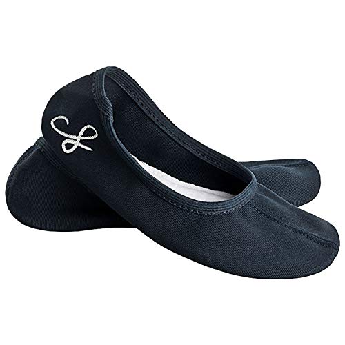 Siegertreppchen® - Zapatillas de ballet para niños y adultos, transpirables y antideslizantes, color Azul, talla 37 EU