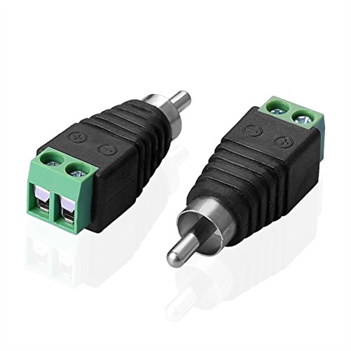 SIENOC 5 x RCA Enchufe Masculino de AV Terminal roscado del Conector enchufable