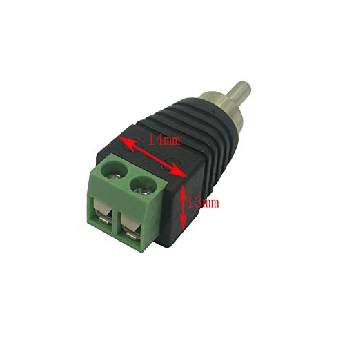 SIENOC 5 x RCA Enchufe Masculino de AV Terminal roscado del Conector enchufable